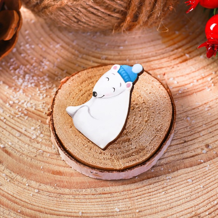 Значок в коробочке "Медведь"