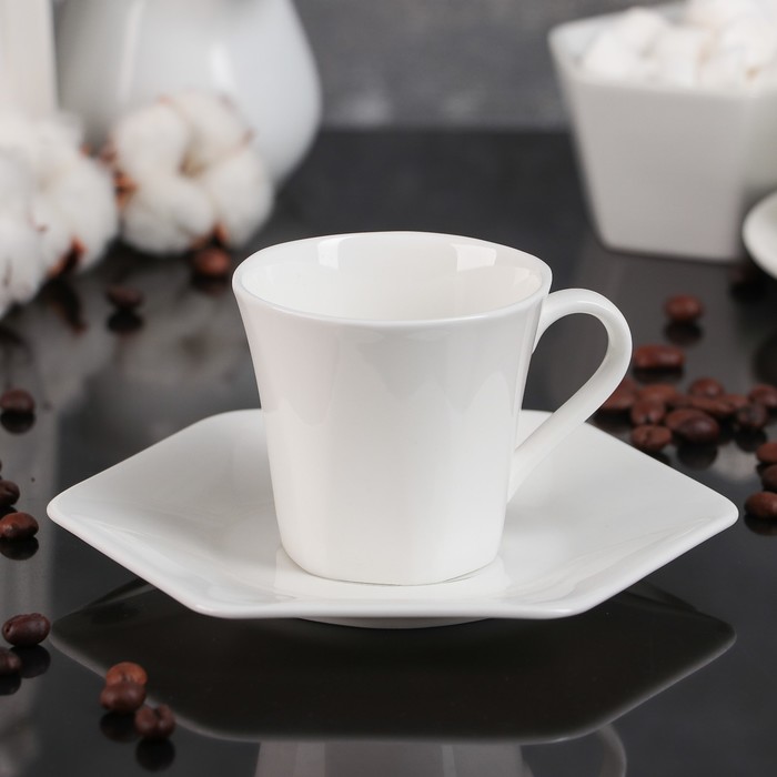 Кофейная пара 200 мл "Аллегро", блюдце 14,5 см