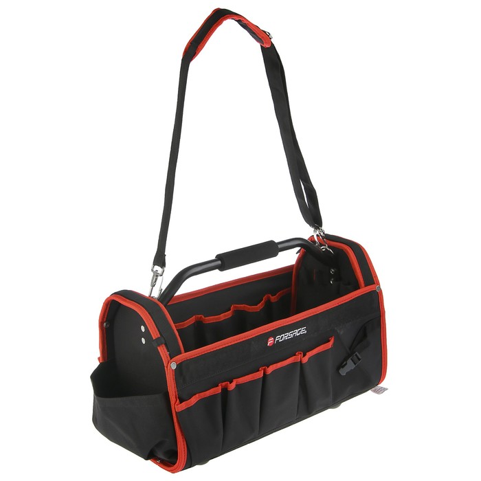 Сумка для инструментов Forsage, открытого типа, 500х250х320мм, 31 карман, каркаc