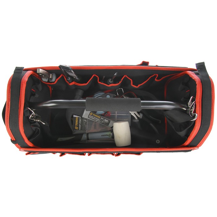 Сумка для инструментов Forsage, открытого типа, 500х250х320мм, 31 карман, каркаc