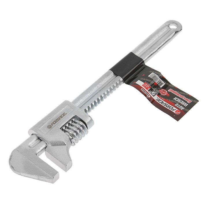 Ключ разводной Forsage, 90гр. CR-V, 9"-225мм
