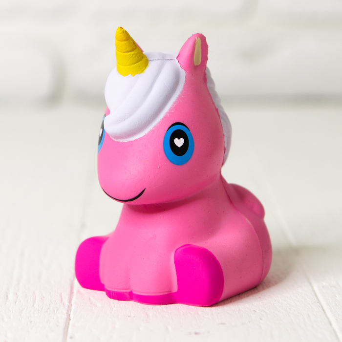 Мялка-антистресс "Единорог глаза-сердечки" розовый МИКС