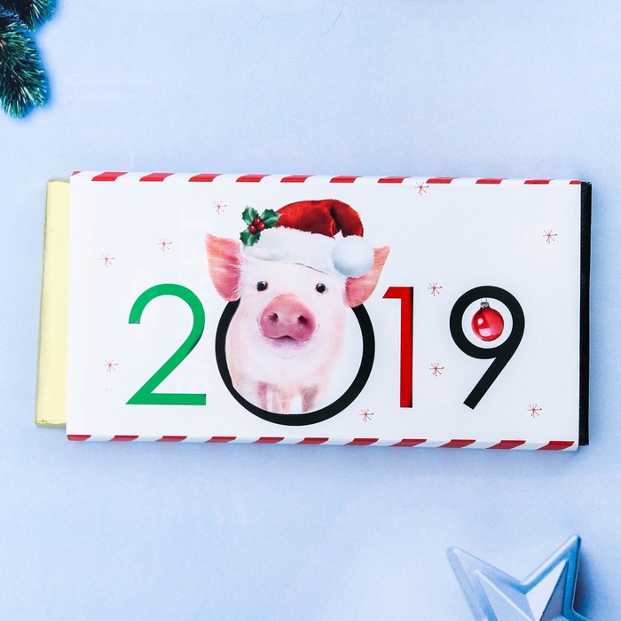 Обертка для шоколада "Свинка"