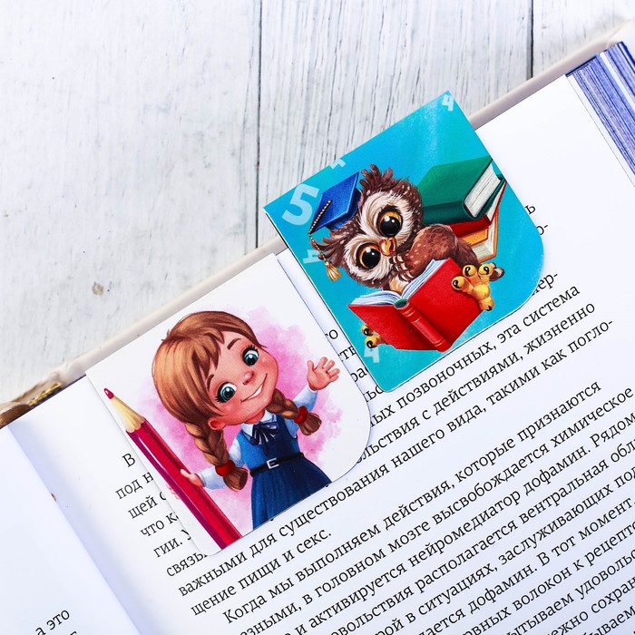 Магнитные закладки в коробке "Навстречу знаниям!", 10 шт.