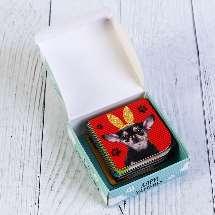 Магнитные закладки в коробке "Книжные милашки-обнимашки", 10 шт.