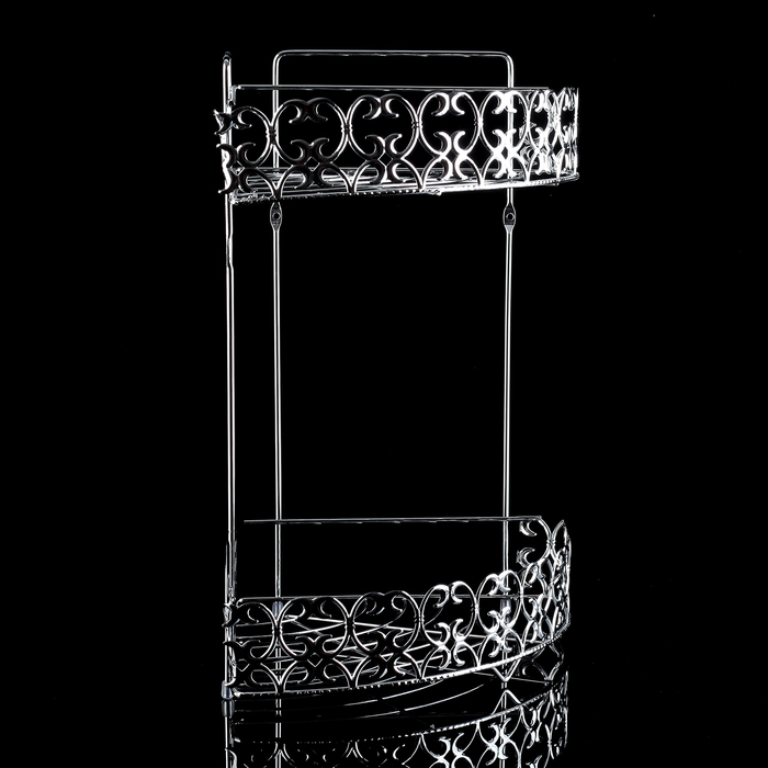 Полка 2х-ярусная угловая 30,5х22х33 см