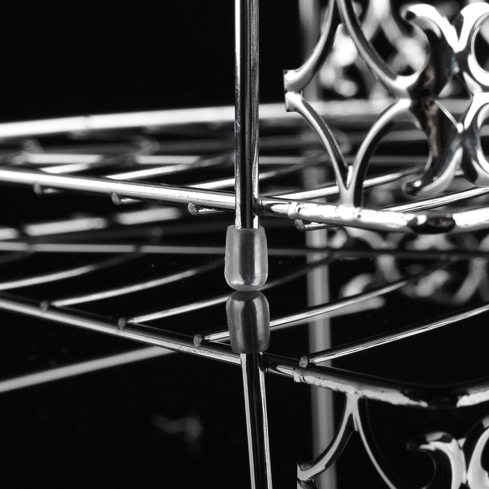 Полка 2х-ярусная угловая 30,5х22х33 см