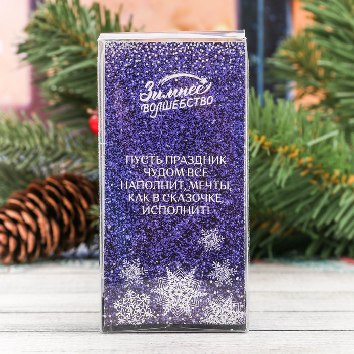 Новогодний декор с пожеланием "Снежной и нежной зимы!"