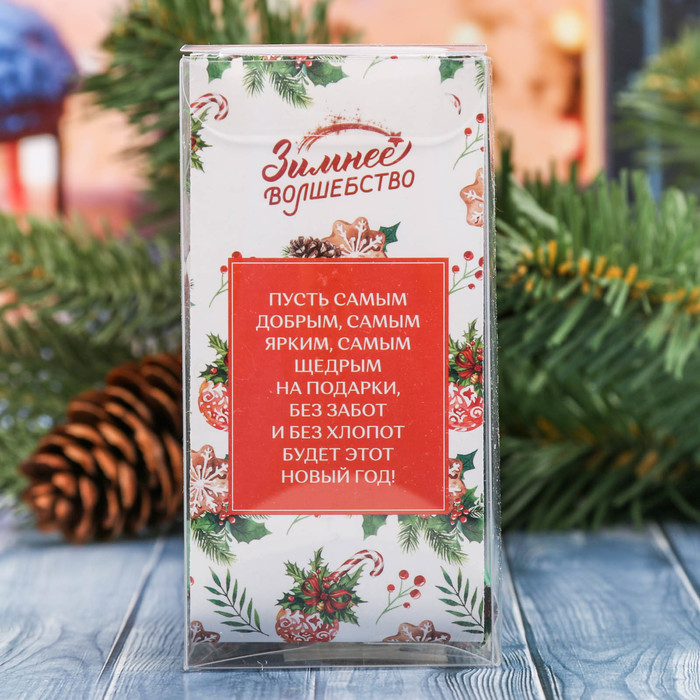 Новогодний декор с пожеланием "Чудес в Новом Году!"