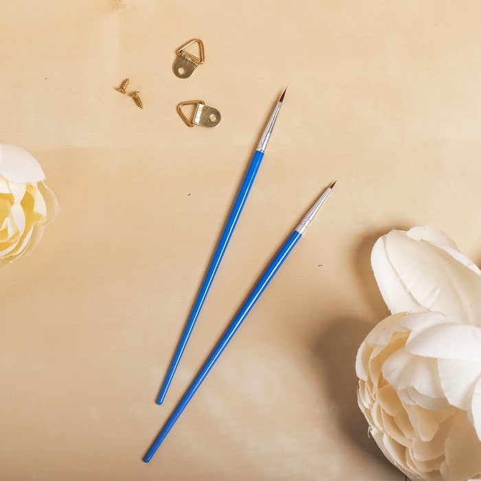 Роспись по номерам "Кот и цветы" с фольгой, краски 14 шт, кисти, крепления