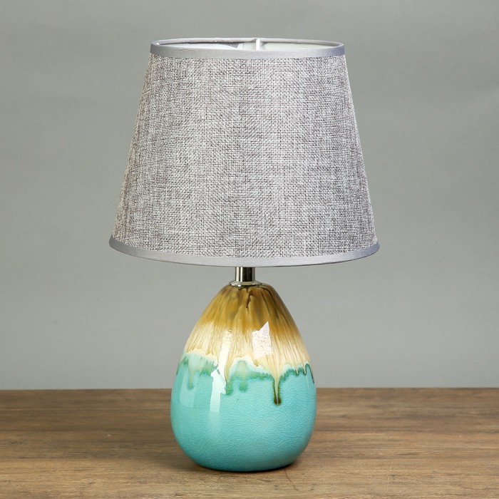 Лампа настольная "Бирюза" Е27 40W 220В 32х20х20 см