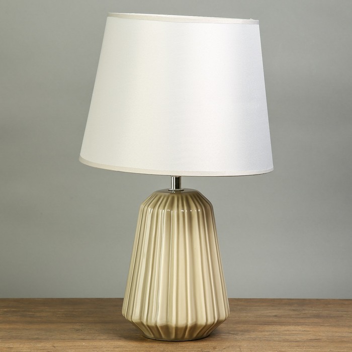 Лампа настольная "Галатея" серая дымка 1х40W Е14 40х25х25 см