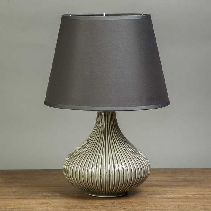 Лампа настольная "Мелиана" серая дымка 1х40W Е14 32х22х22 см