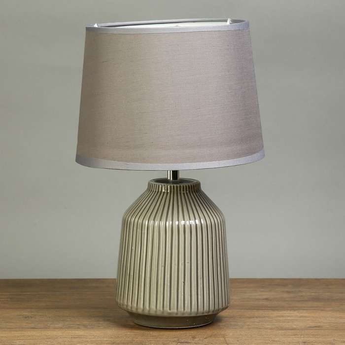 Лампа настольная "Полоски" сизый 1х40W Е14 31х20х20 см