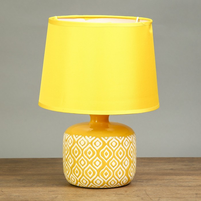 Лампа настольная "Силика" шафран 1х40W Е14 27,5х20х20 см