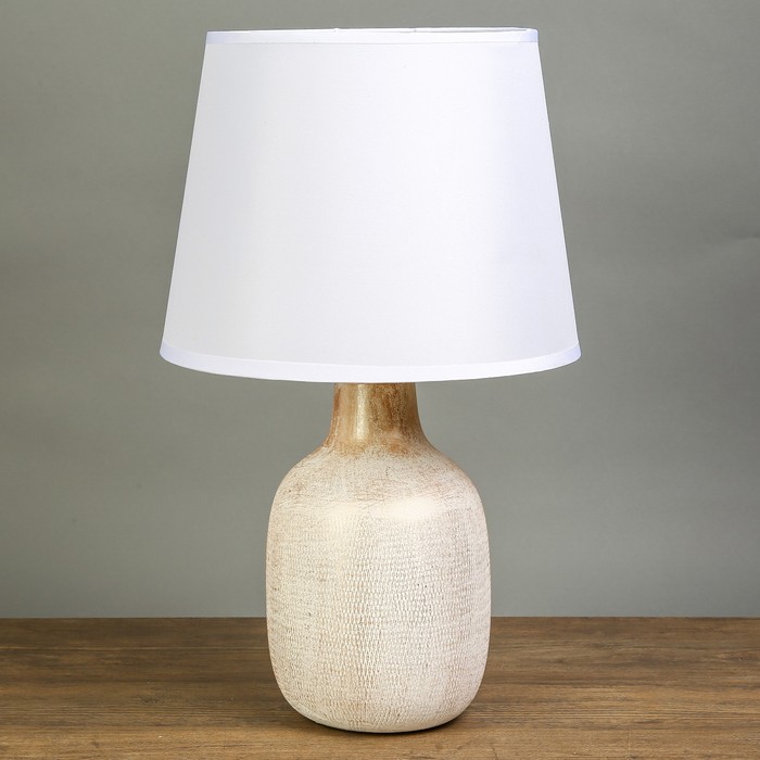 Лампа настольная "Гравий" белый 1х40W Е14 42,5х28х28 см