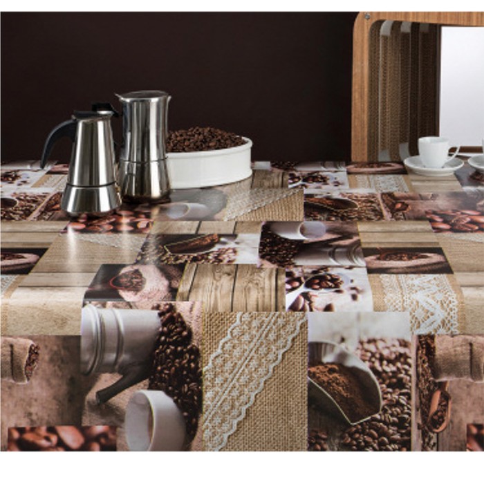 Клеенка Wondertex 140 см, 9081/01 Кофейный