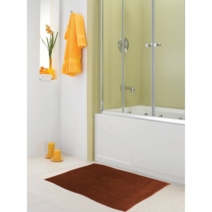 Коврик для ванной комнаты La Vita Royal, 50х80 см, коричневый