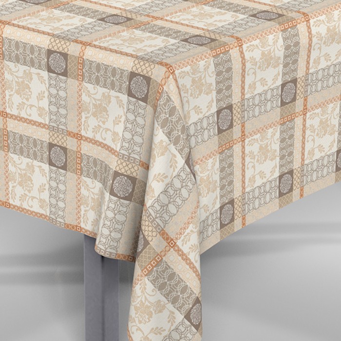 Скатерть Symphony "Джилио", 29876/3014, 140х160 см, коричневая