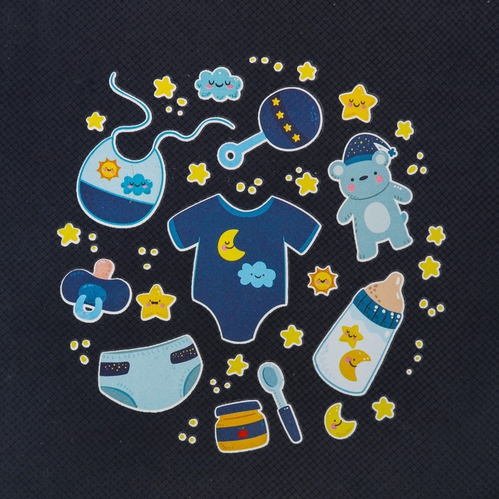 Подарочный набор "Селфи с нашим малышом": фотоальбом на 10 магнитных листов и кармашек для хранения на лентах на 2 отделения