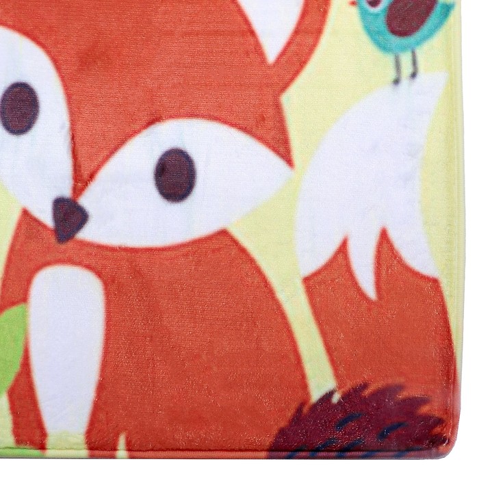 Коврик для ванной "Верные друзья совёнок и лисёнок"