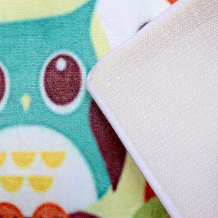 Коврик для ванной "Верные друзья совёнок и лисёнок"