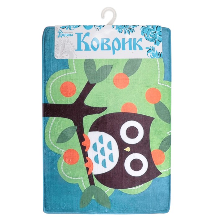 Коврик для ванной "Верные друзья совёнок"