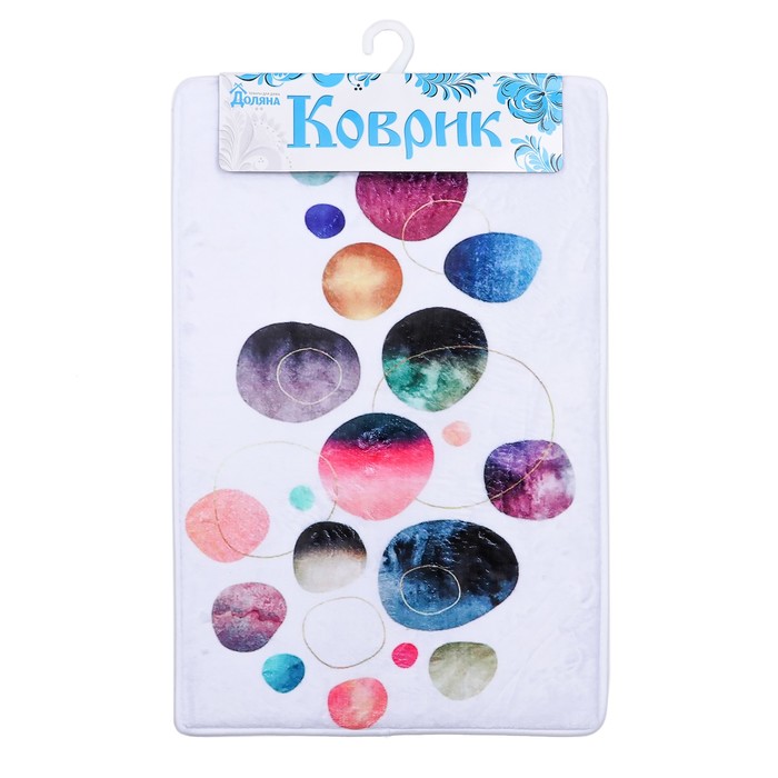 Коврик для ванной "Акварель. Круги"