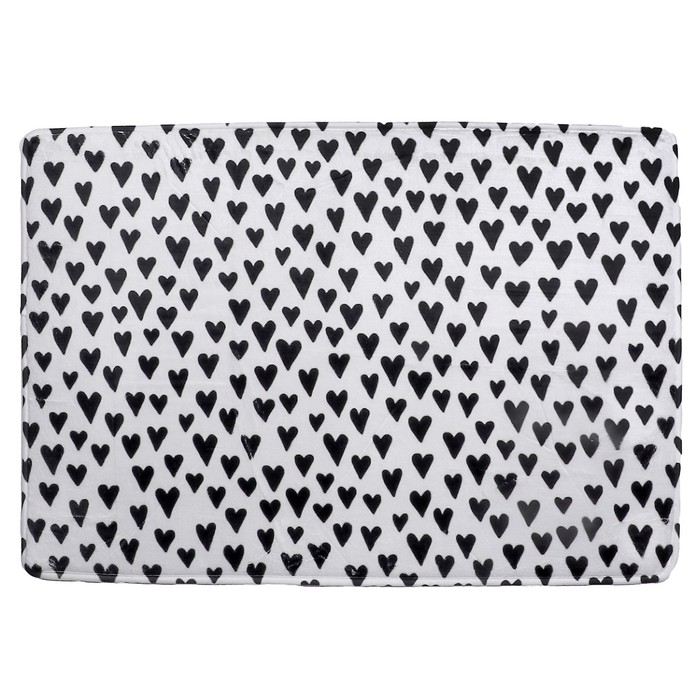 Коврик для ванной "Сердечки"