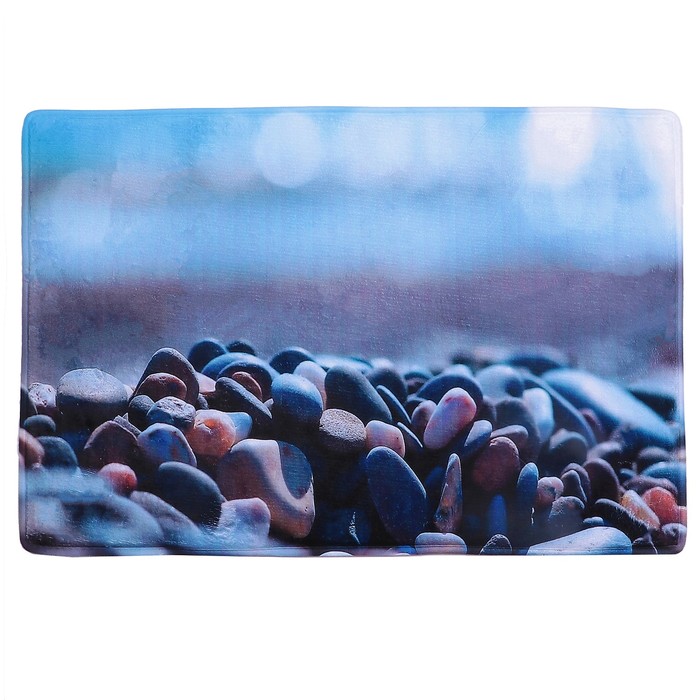 Коврик для ванной "Каменный пляж"