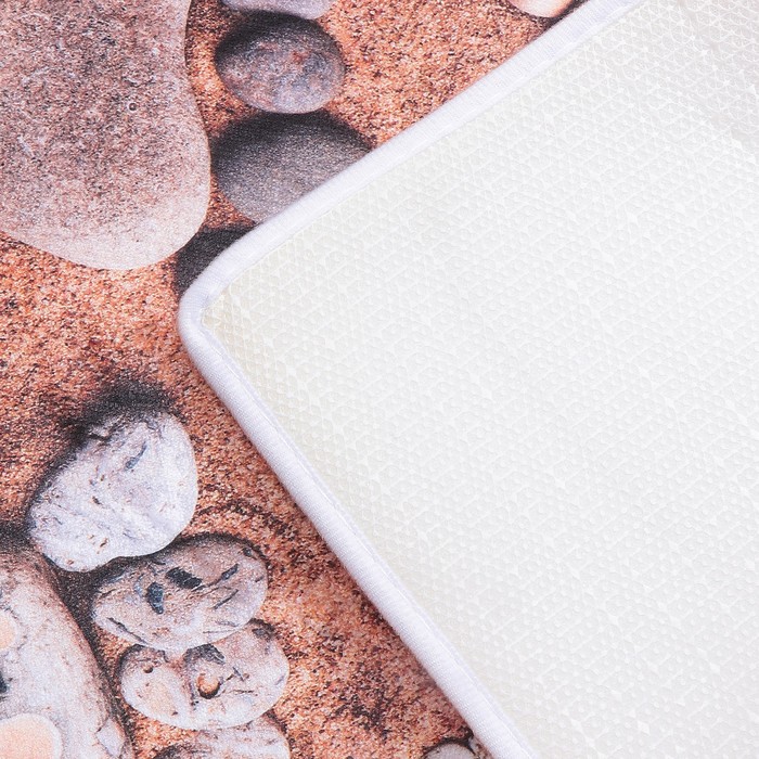 Коврик для ванной "Камни. Следы"