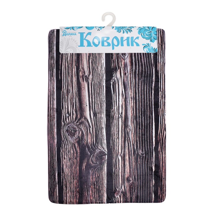 Коврик для ванной "Деревянная доска"