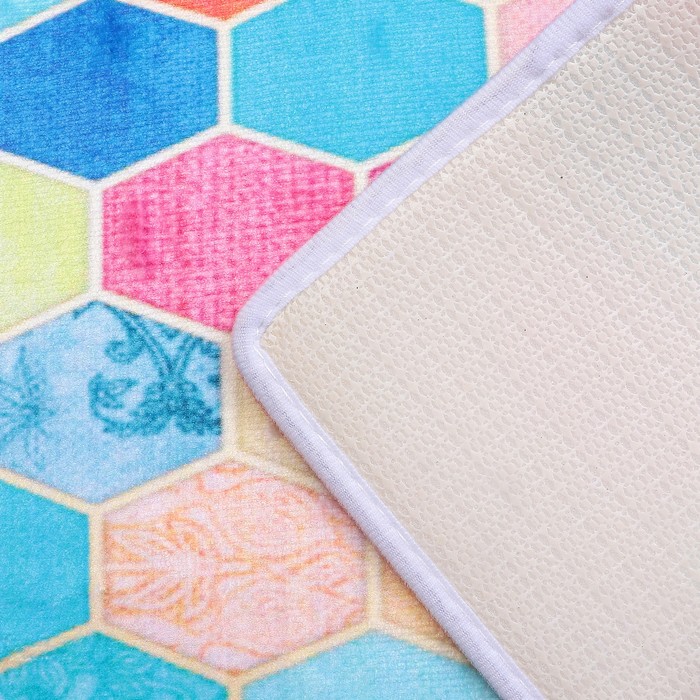 Коврик для ванной "Соты"