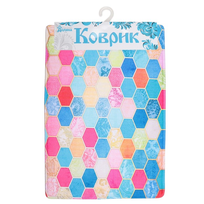 Коврик для ванной "Соты"