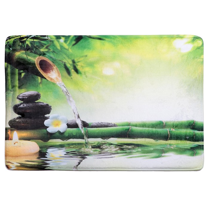 Коврик для ванной "Камни дзен. Бамбук"