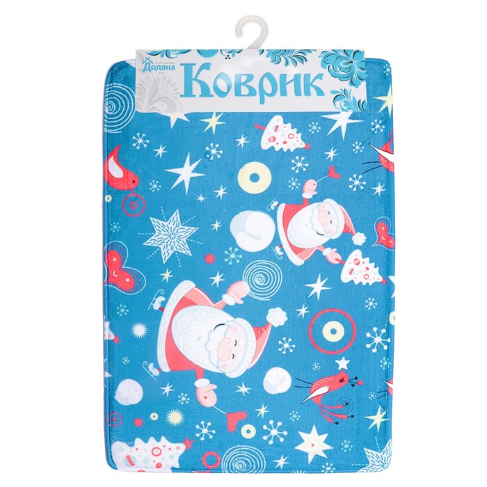 Коврик для ванной "Новый год. Дед мороз"