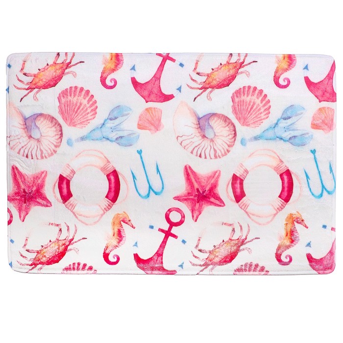 Коврик для ванной "Морские мотивы якорь"