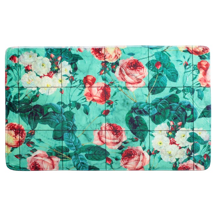 Коврик для ванной "Коллаж розы"