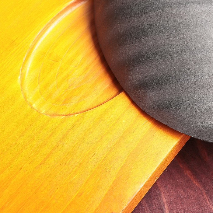 Сковорода на деревянной подставке "Улитка" 31х16,5х6 см