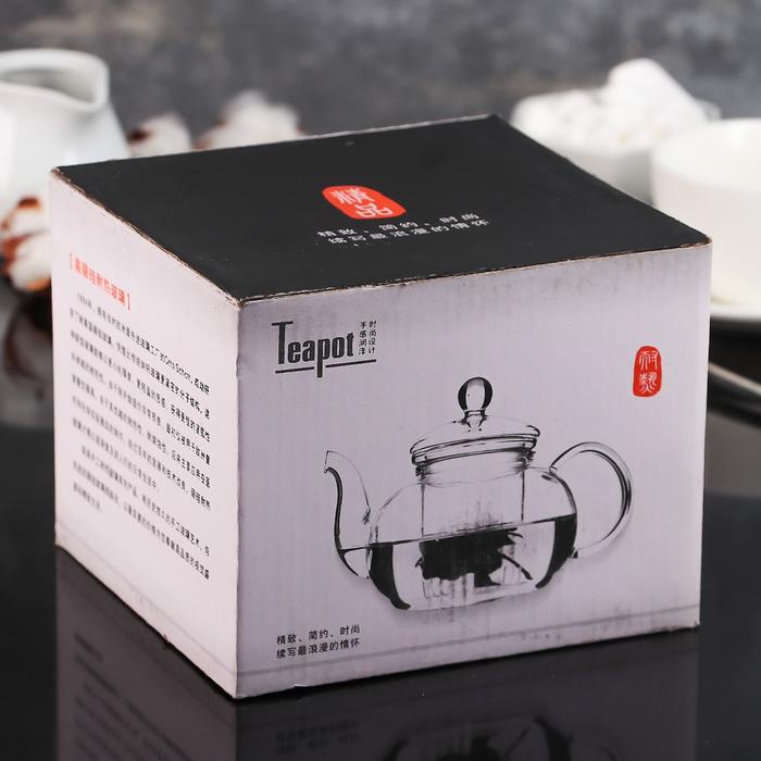 Чайник заварочный 900 мо "Жак", с металлическим ситом