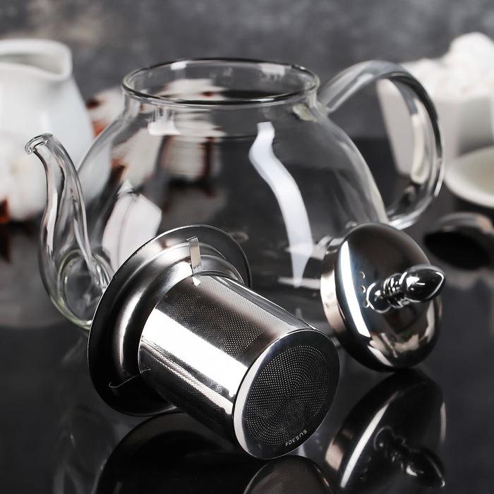 Чайник заварочный 1,3 л "Жак", с металлическим ситом