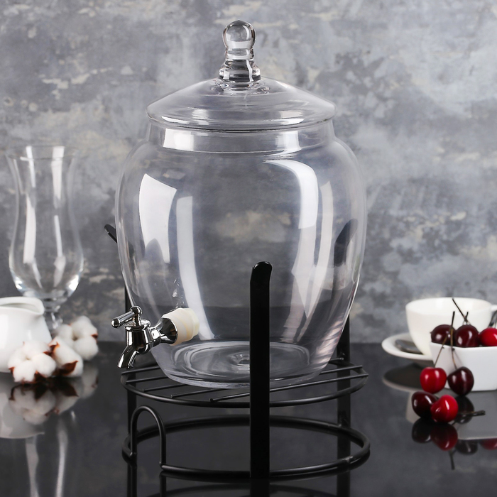 Кувшин 6 л "Классика", на подставке, с краником