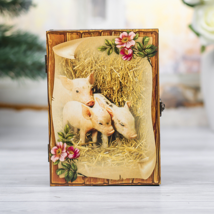 Ключница "Семейного счастья в Новом году" 15х21 см