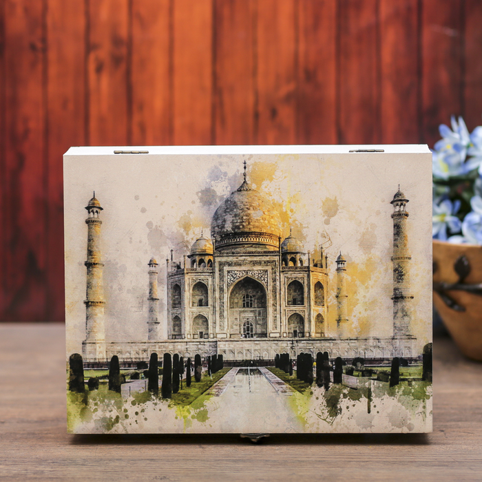 Ключница фанера "Тадж махал" 20х26х6,5 см