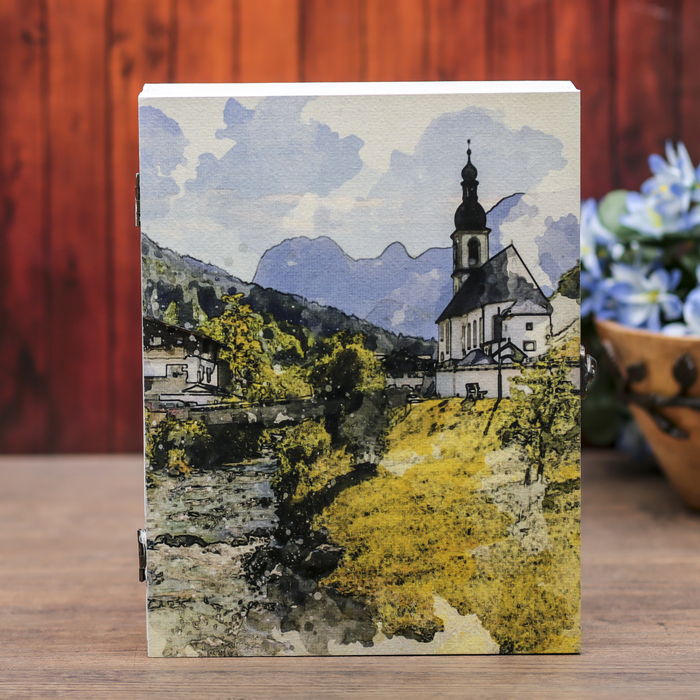 Ключница фанера "Деревня" 20х26х6,5 см