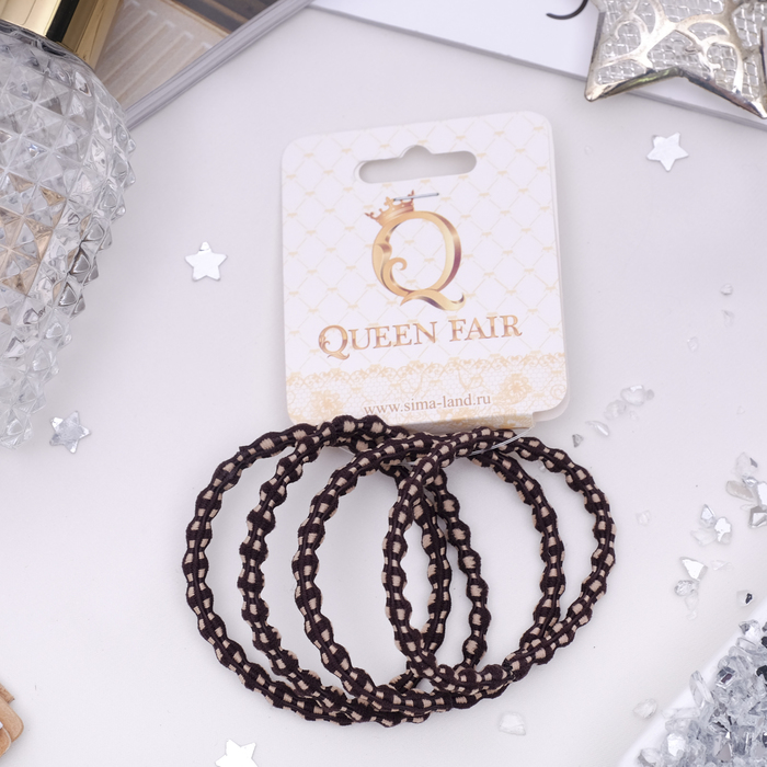 Резинка для волос "Бэлла" (цена за штуку) коричневый