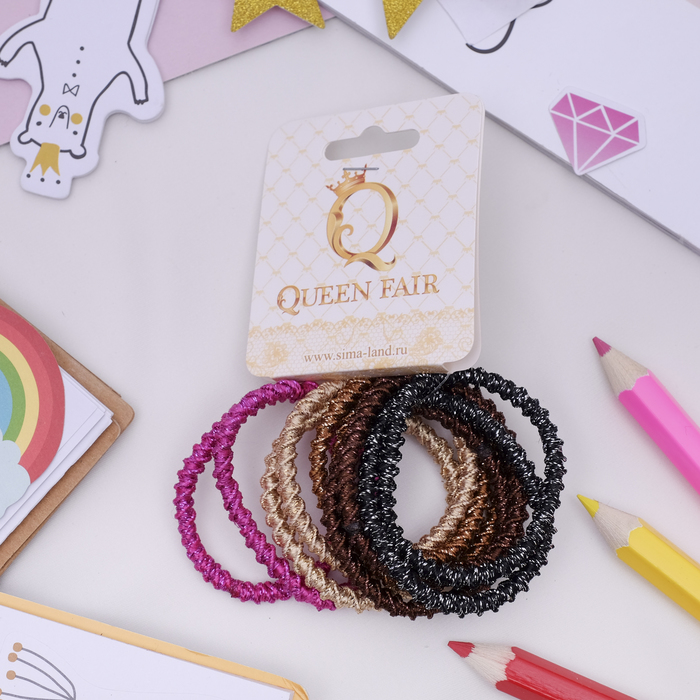 Резинка для волос "Бэлла" набор 10 штук