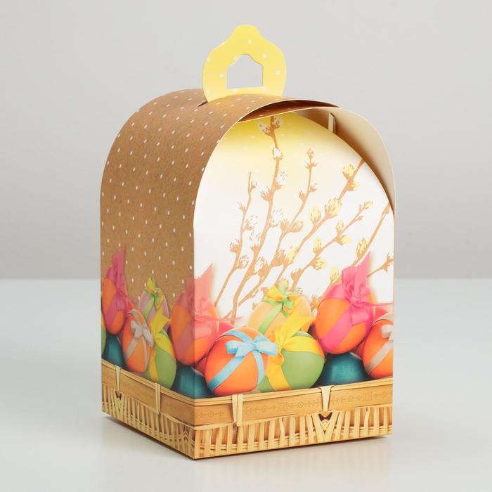 Коробка складная «Угощения», 14 × 14 × 22 см