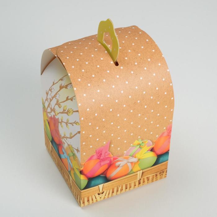 Коробка складная «Угощения», 14 × 14 × 22 см