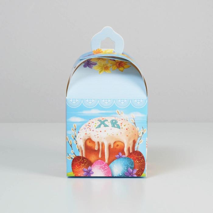 Коробка складная «В светлый праздник», 14 × 14 × 22 см